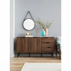 Mørteens Sideboard Gjora - Gummibaum teilmassiv - Walnuss -BÜROMÖBEL Verkaufsgeschäft 1000123698 190430 14140300024 MOOD GALLERYIMAGES P000000001000123698 mood