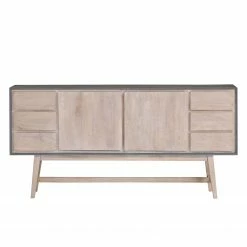 Norrwood Sideboard Karis - Mango massiv - Grau / Mango -BÜROMÖBEL Verkaufsgeschäft 1000124013 180803 14033078 GALLERYIMAGES P000000001000124013