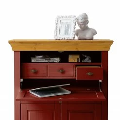 Maison Belfort Sekretär Bergen - Kiefer Rot / Kiefer Laugenfarbig -BÜROMÖBEL Verkaufsgeschäft 1000125642 211122 08323802206 DETAILS P000000001000125642