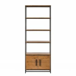 Ars manufacti Regal Woodson IV - Akazie massiv / Eisen - Akazie Hellbraun -BÜROMÖBEL Verkaufsgeschäft 1000125843 191112 10032900117 DETAILS P000000001000125843