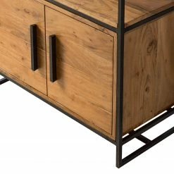 Ars manufacti Regal Woodson IV - Akazie massiv / Eisen - Akazie Hellbraun -BÜROMÖBEL Verkaufsgeschäft 1000125843 191112 10033000122 DETAILS P000000001000125843