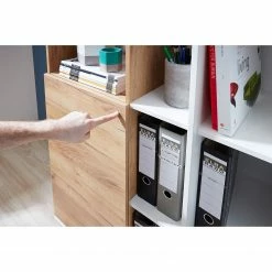 Germania Aktenschrank Lioni ll - Eiche Navarra Dekor / Weiß -BÜROMÖBEL Verkaufsgeschäft 1000126234 181009 10480617 GALLERYIMAGES P000000001000126234