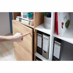 Germania Aktenschrank Lioni ll - Eiche Navarra Dekor / Weiß -BÜROMÖBEL Verkaufsgeschäft 1000126234 181009 10480618 GALLERYIMAGES P000000001000126234