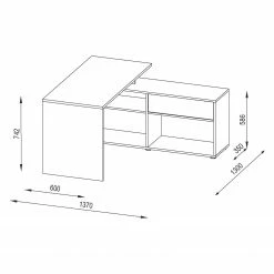 Maja Möbel Eckschreibtisch Tyler - Weiß 5 Maja Möbel Eckschreibtisch Tyler - Weiß -BÜROMÖBEL Verkaufsgeschäft 1000126607 180821 10383902 GALLERYIMAGES P000000001000126607