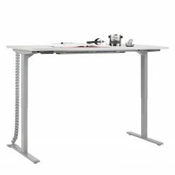 Maja Möbel Schreibtisch eDJUST II - Hellgrau / Platingrau -BÜROMÖBEL Verkaufsgeschäft 1000126634 180723 12550622 GALLERYIMAGES P000000001000126634