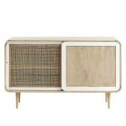 Norrwood Sideboard Gunnebo - Mango massiv - Mango / Weiß -BÜROMÖBEL Verkaufsgeschäft 1000127301 180810 15411907 GALLERYIMAGES P000000001000127301