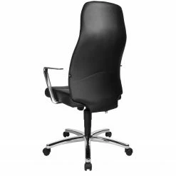 Topstar Bürodrehstuhl Chairman 70 ll - Echtleder / Aluminium - Schwarz / Chrom -BÜROMÖBEL Verkaufsgeschäft 1000127467 180807 17584844 GALLERYIMAGES P000000001000127467