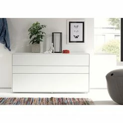 Now! by hülsta Sideboard hülsta now easy II - Lack Reinweiß -BÜROMÖBEL Verkaufsgeschäft 1000127796 181004 11135202 MOOD GALLERYIMAGES P000000001000127796 mood