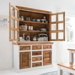 Maison Belfort Sideboard Newhaven - Mango teilmassiv - Mango / Weiß -BÜROMÖBEL Verkaufsgeschäft 1000128954 200122 18404800045 MOOD DETAILS P000000001000128954 mood