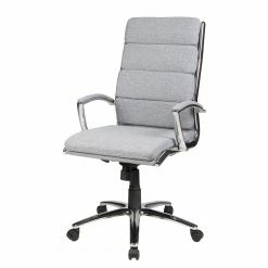 Duo Collection Chefsessel Lennes - Webstoff / Metall - Grau / Chrom -BÜROMÖBEL Verkaufsgeschäft 1000129054 180817 15164861 GALLERYIMAGES P000000001000129054