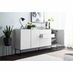 Fredriks Sideboard Zaddy I - Weiß / Schwarz -BÜROMÖBEL Verkaufsgeschäft 1000134689 190723 16140800010 MOOD DETAILS P000000001000134689 mood