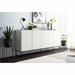 Fredriks Sideboard Zaddy I - Weiß / Schwarz -BÜROMÖBEL Verkaufsgeschäft 1000134689 210426 15153000009 MOOD DETAILS P000000001000134689 mood