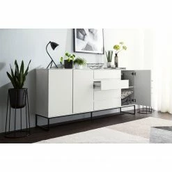 Fredriks Sideboard Zaddy I - Weiß / Schwarz -BÜROMÖBEL Verkaufsgeschäft 1000134689 210426 15153100010 MOOD DETAILS P000000001000134689 mood