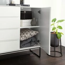 Fredriks Sideboard Zaddy I - Weiß / Schwarz -BÜROMÖBEL Verkaufsgeschäft 1000134689 210426 15153900014 DETAILS P000000001000134689