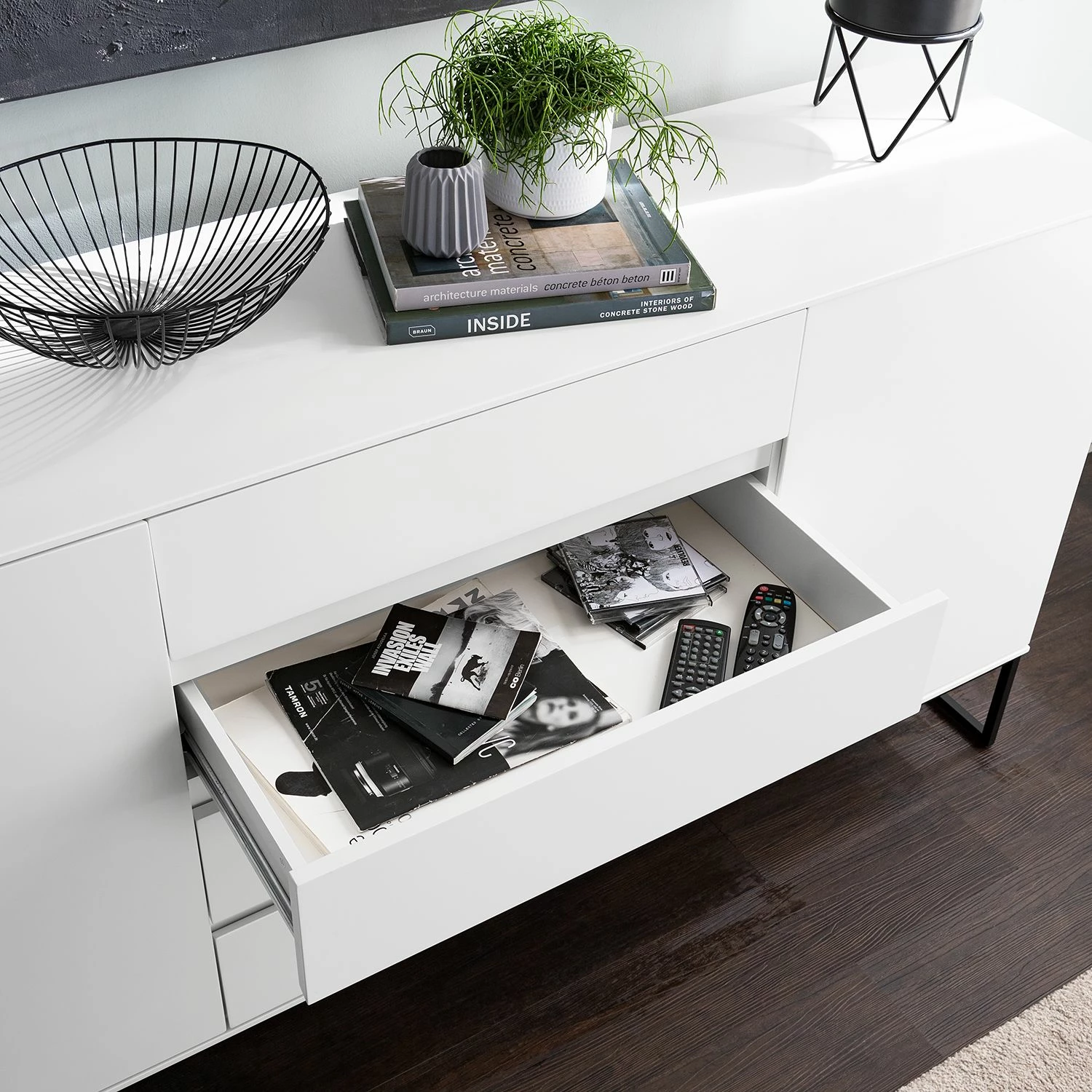Fredriks Sideboard Zaddy II - Weiß 8 Fredriks Sideboard Zaddy II - Weiß – Bild 6