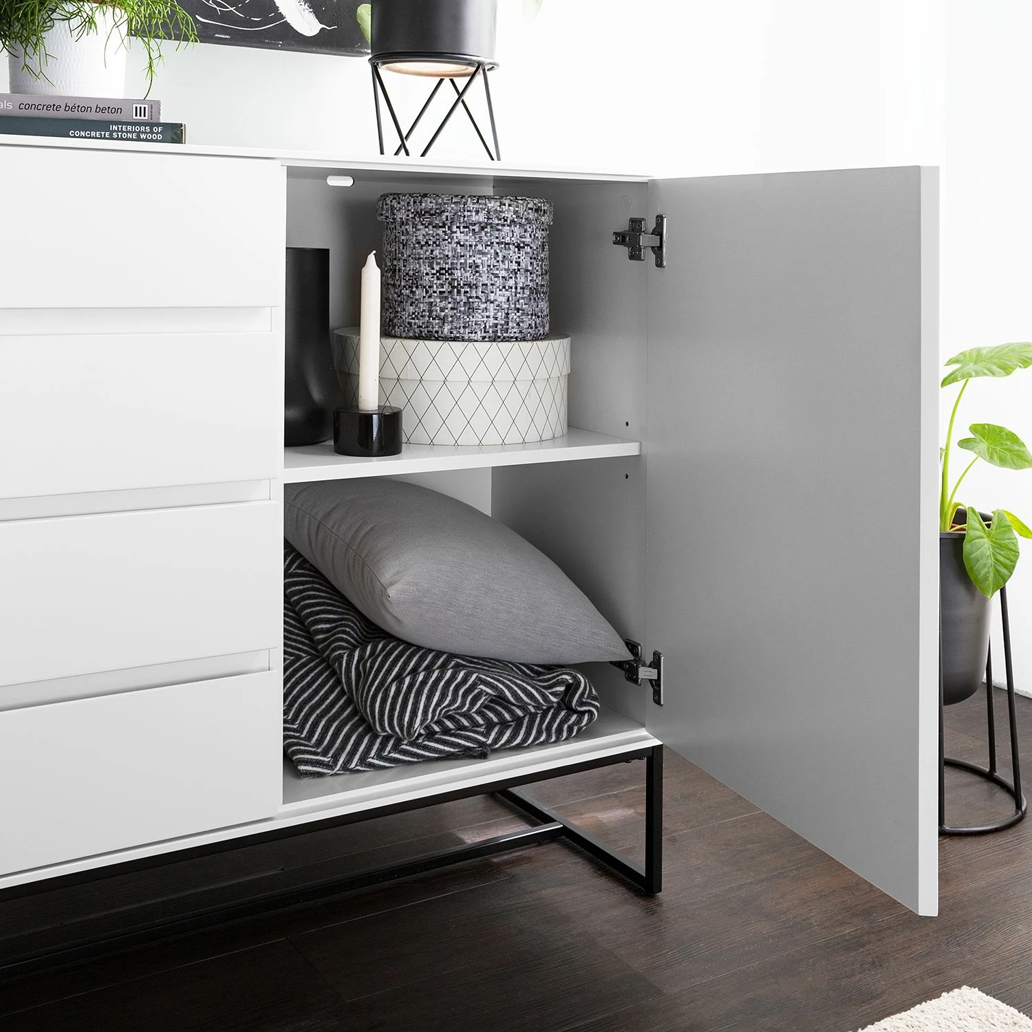 Fredriks Sideboard Zaddy II - Weiß 9 Fredriks Sideboard Zaddy II - Weiß – Bild 7