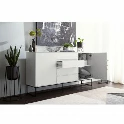 Fredriks Sideboard Zaddy II - Weiß 45 Fredriks Sideboard Zaddy II - Weiß -BÜROMÖBEL Verkaufsgeschäft 1000134696 210426 15154200016 MOOD DETAILS P000000001000134696 mood