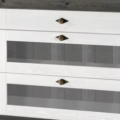 Maison Belfort Sideboard Bergen II - Kiefer massiv - Kiefer Weiß / Kiefer Grau -BÜROMÖBEL Verkaufsgeschäft 1000147249 211122 08324402445 DETAILS P000000001000147249