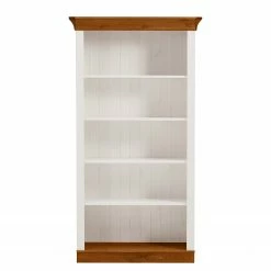 Maison Belfort Regal Bergen I - Kiefer massiv - Kiefer Weiß / Kiefer Bernstein -BÜROMÖBEL Verkaufsgeschäft 1000147254 211122 08324502473 DETAILS P000000001000147254