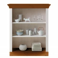 Maison Belfort Regal Bergen II - Kiefer massiv - Kiefer Weiß / Kiefer Bernstein