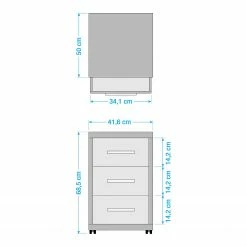 Maja Möbel Rollcontainer Set Plus - Eiche Dekor -BÜROMÖBEL Verkaufsgeschäft 1000152692 190123 10093100030 GALLERYIMAGES P000000001000152692