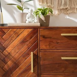 Jack & Alice Sideboard Loga - Akazie massiv / Eisen - Akazie Braun -BÜROMÖBEL Verkaufsgeschäft 1000153425 190925 06220300020 DETAILS P000000001000153425