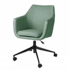 Mørteens Bürodrehstuhl Nicholas II - Webstoff Cors: Mintgrau - Schwarz