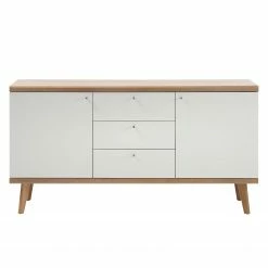 Norrwood Sideboard Gyland - Matt Weiß / Eiche Riviera Dekor -BÜROMÖBEL Verkaufsgeschäft 1000164014 190307 08392400097 GALLERYIMAGES P000000001000164014