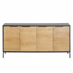 Norrwood Sideboard Ceduna - Eiche / Matt Schwarz -BÜROMÖBEL Verkaufsgeschäft 1000166592 190319 10113300067 GALLERYIMAGES P000000001000166592