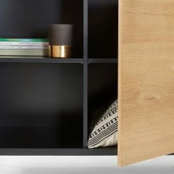 Norrwood Sideboard Ceduna - Eiche / Matt Schwarz -BÜROMÖBEL Verkaufsgeschäft 1000166592 190319 10113400068 GALLERYIMAGES P000000001000166592