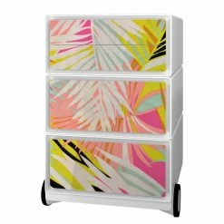 EasyOffice by Paperflow Rollcontainer easyBox Color II - Kunststoff - Weiß