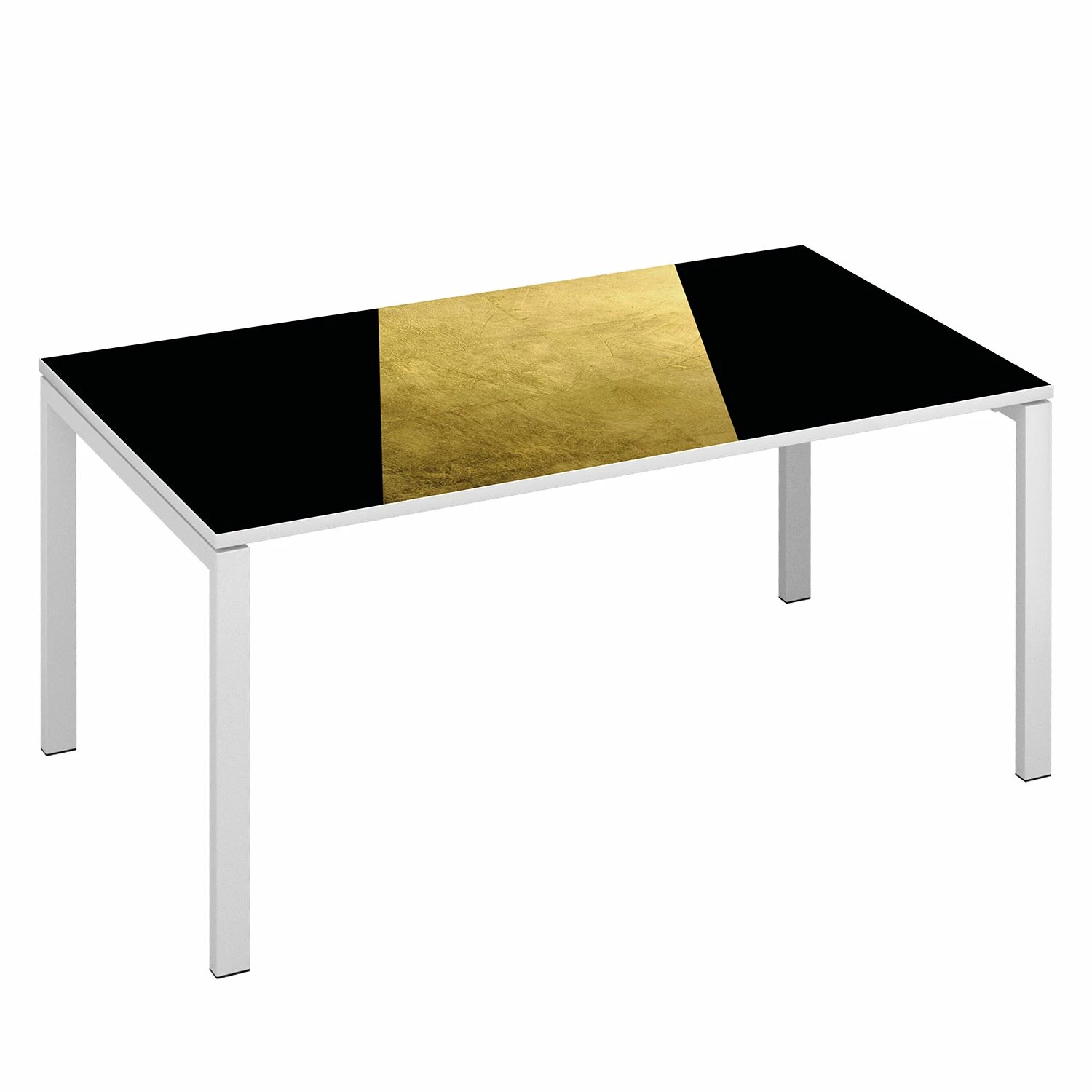 EasyOffice by Paperflow Schreibtisch easyDesk Classic Chic II - Gold / Weiß - Breite: 140 cm 3 EasyOffice by Paperflow Schreibtisch easyDesk Classic Chic II - Gold / Weiß - Breite: 140 cm
