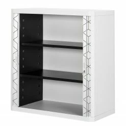 EasyOffice by Paperflow Aktenschrank easyOffice Black/White I - Kunststoff - Grau / Weiß -BÜROMÖBEL Verkaufsgeschäft 1000166723 190411 13310500101 GALLERYIMAGES P000000001000166723