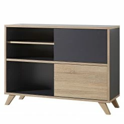 Germania Sideboard Svene - Anthrazit / Eiche Sonoma Dekor - Breite: 120 cm -BÜROMÖBEL Verkaufsgeschäft 1000166773 190329 13033300156 GALLERYIMAGES P000000001000166773