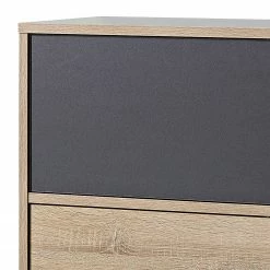 Germania Sideboard Svene - Anthrazit / Eiche Sonoma Dekor - Breite: 120 cm -BÜROMÖBEL Verkaufsgeschäft 1000166773 190329 13033300157 GALLERYIMAGES P000000001000166773