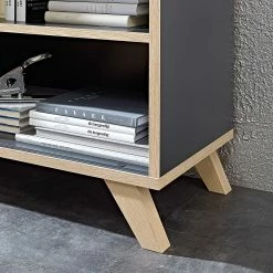 Germania Sideboard Svene - Anthrazit / Eiche Sonoma Dekor - Breite: 120 cm -BÜROMÖBEL Verkaufsgeschäft 1000166773 190329 13033300159 GALLERYIMAGES P000000001000166773