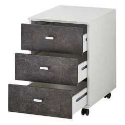 Germania Büroset Altino (7-teilig) - Basalt / Weiß -BÜROMÖBEL Verkaufsgeschäft 1000166777 190329 13033600183 GALLERYIMAGES P000000001000166777