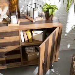 Ars manufacti Sideboard Tamati II - Pinie massiv / Eisen - Pinie / Schwarz -BÜROMÖBEL Verkaufsgeschäft 1000166787 200117 06085800006 MOOD DETAILS P000000001000166787 mood