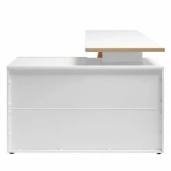 Jahnke Schreibtisch CLUB C 145 E - Weiß / Kerneiche Dekor -BÜROMÖBEL Verkaufsgeschäft 1000168497 190328 12555100050 GALLERYIMAGES P000000001000168497