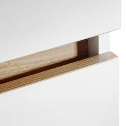 Jahnke Schreibtisch CLUB C 145 E - Weiß / Kerneiche Dekor -BÜROMÖBEL Verkaufsgeschäft 1000168497 190328 12555200053 GALLERYIMAGES P000000001000168497