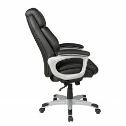 Duo Collection Chefsessel Alfonso - Kunstleder / Kunststoff - Schwarz / Silber -BÜROMÖBEL Verkaufsgeschäft 1000168580 190403 12112700007 GALLERYIMAGES P000000001000168580