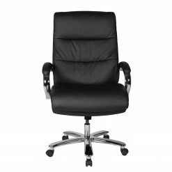 Duo Collection Chefsessel Frederico 180 kg - Kunstleder / Metall - Schwarz / Chrom -BÜROMÖBEL Verkaufsgeschäft 1000168581 190527 07004700001 GALLERYIMAGES P000000001000168581