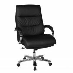 Duo Collection Chefsessel Frederico 180 kg - Kunstleder / Metall - Schwarz / Chrom -BÜROMÖBEL Verkaufsgeschäft 1000168581 190527 07004700002 GALLERYIMAGES P000000001000168581