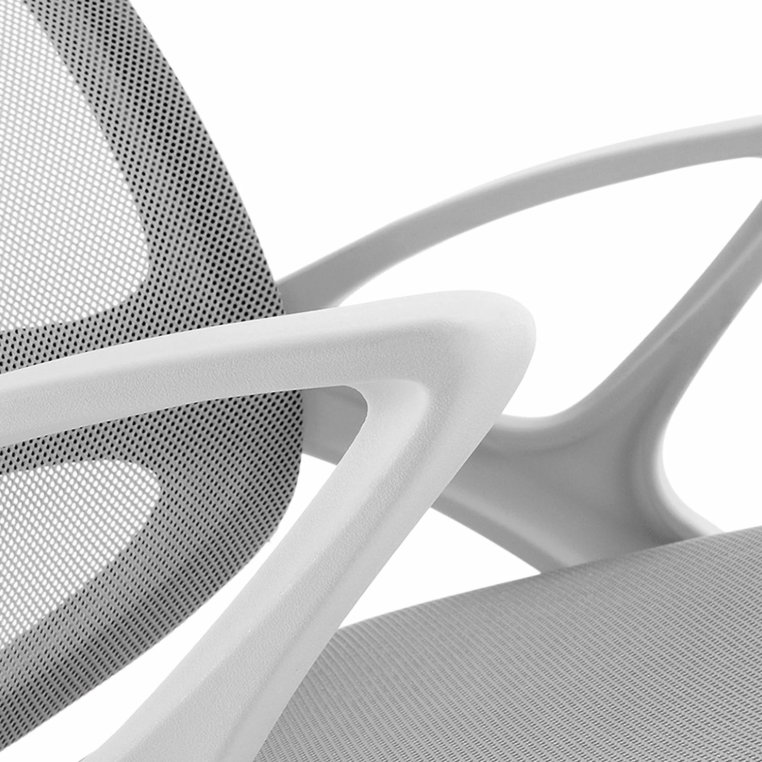 Loftscape Bürodrehstuhl Douglin - Mesh / Kunststoff - Hellgrau / Weiß 7 Loftscape Bürodrehstuhl Douglin - Mesh / Kunststoff - Hellgrau / Weiß – Bild 5