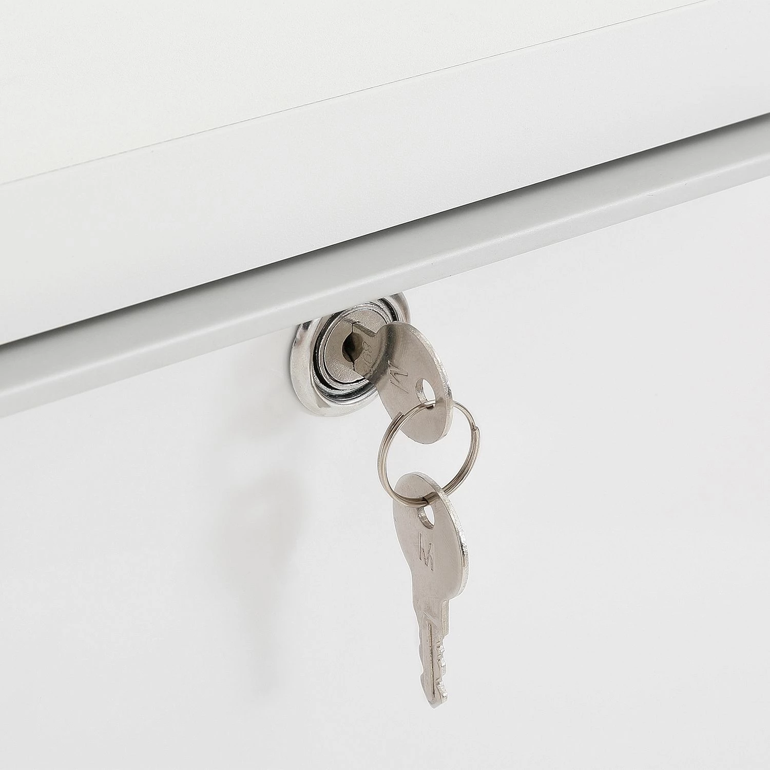 Maja Möbel Container eDJUST II - Hochglanz Weiß / Eiche Riviera Dekor 10 Maja Möbel Container eDJUST II - Hochglanz Weiß / Eiche Riviera Dekor – Bild 8