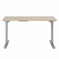 Maja Möbel Schreibtisch eDJUST I - Eiche Sonoma Dekor / Platingrau -BÜROMÖBEL Verkaufsgeschäft 1000170539 190423 11482000081 GALLERYIMAGES P000000001000170539