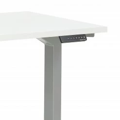 Maja Möbel Schreibtisch eDJUST I - Weiß / Platingrau -BÜROMÖBEL Verkaufsgeschäft 1000170541 190423 11482000090 GALLERYIMAGES P000000001000170541