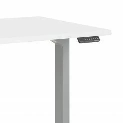 Maja Möbel Schreibtisch eDJUST III - Weiß / Platingrau -BÜROMÖBEL Verkaufsgeschäft 1000170542 190423 11482100094 GALLERYIMAGES P000000001000170542