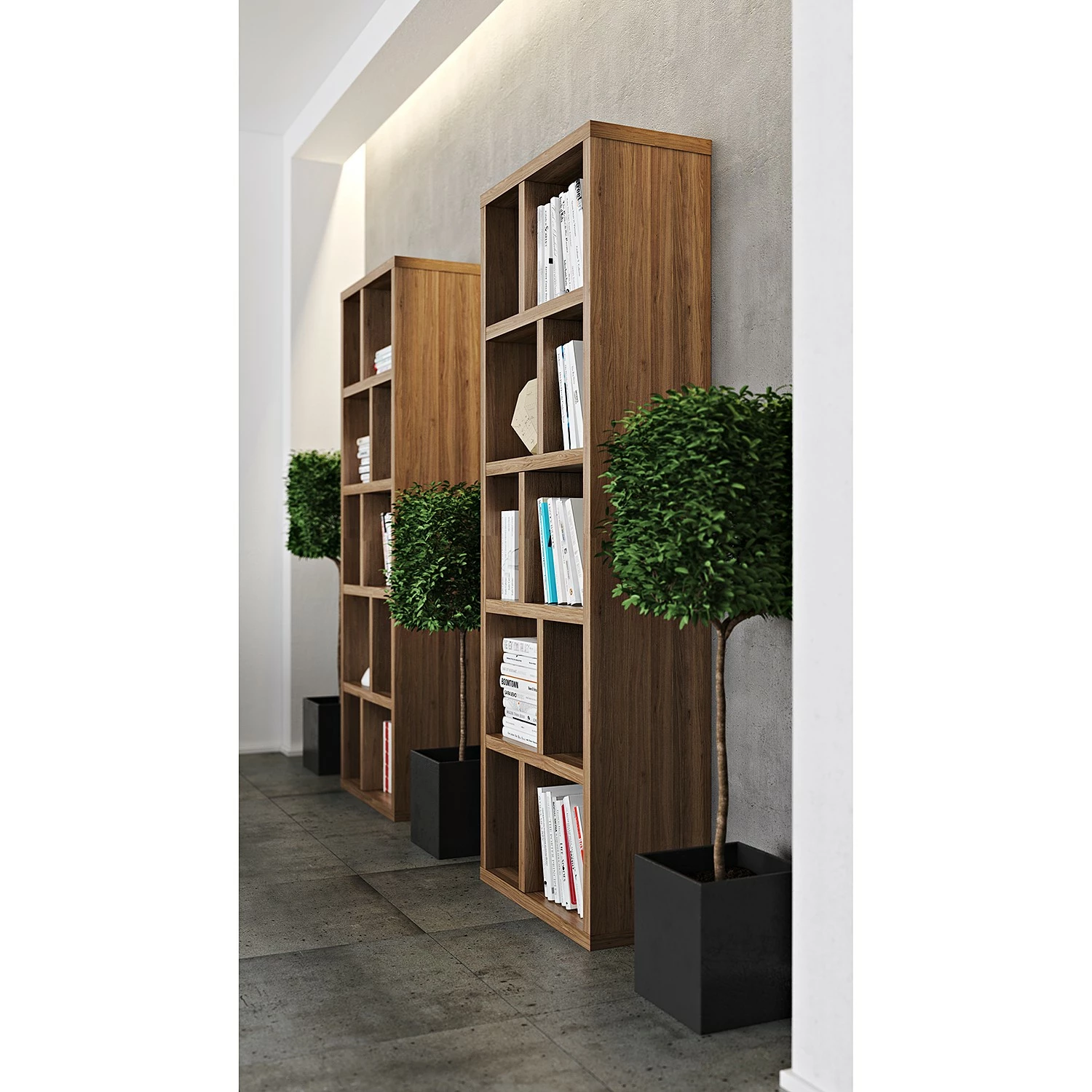 Temahome Regal Berlin - Walnuss - 70 x 198 cm 7 Temahome Regal Berlin - Walnuss - 70 x 198 cm – Bild 5