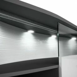 Loftscape Sideboard Mury - Hochglanz Weiß / Anthrazit -BÜROMÖBEL Verkaufsgeschäft 1000171334 190424 07575900109 GALLERYIMAGES P000000001000171334